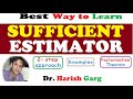 Sufficient Estimator | Factorization Theorem| 2 steps Rule to find the Sufficient estimator