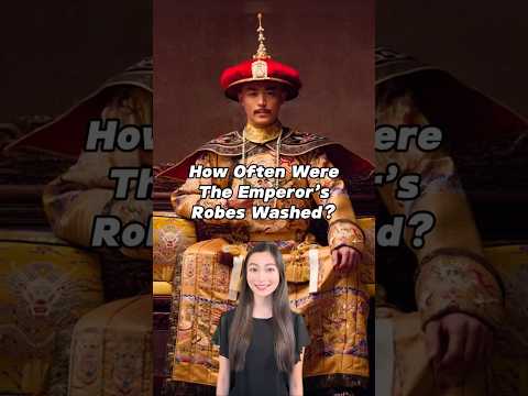How Often Were The Emperor’s Robes Washed? 🧼 #china #chinesehistory #emperor #traditionalwear #qing
