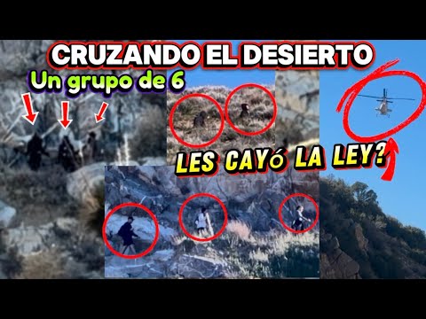 Cruzando el desierto, un grupo de seis personas, les cayeron con el helicóptero y el mosco