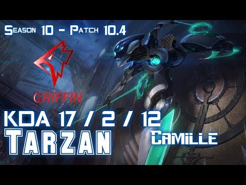GRF Tarzan CAMILLE vs EKKO Jungle - Patch 10.4 KR Ranked