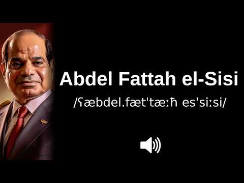 🇪🇬 How to pronounce Abdel Fattah el-Sisi (CORRECTLY!)