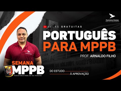 MPPB - Português para MPPB – Professor Arnaldo Filho - Ministério Público da Paraíba