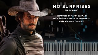 Westworld · No Surprises | LyricWulf Piano Tutorial on Synthesia Stride)