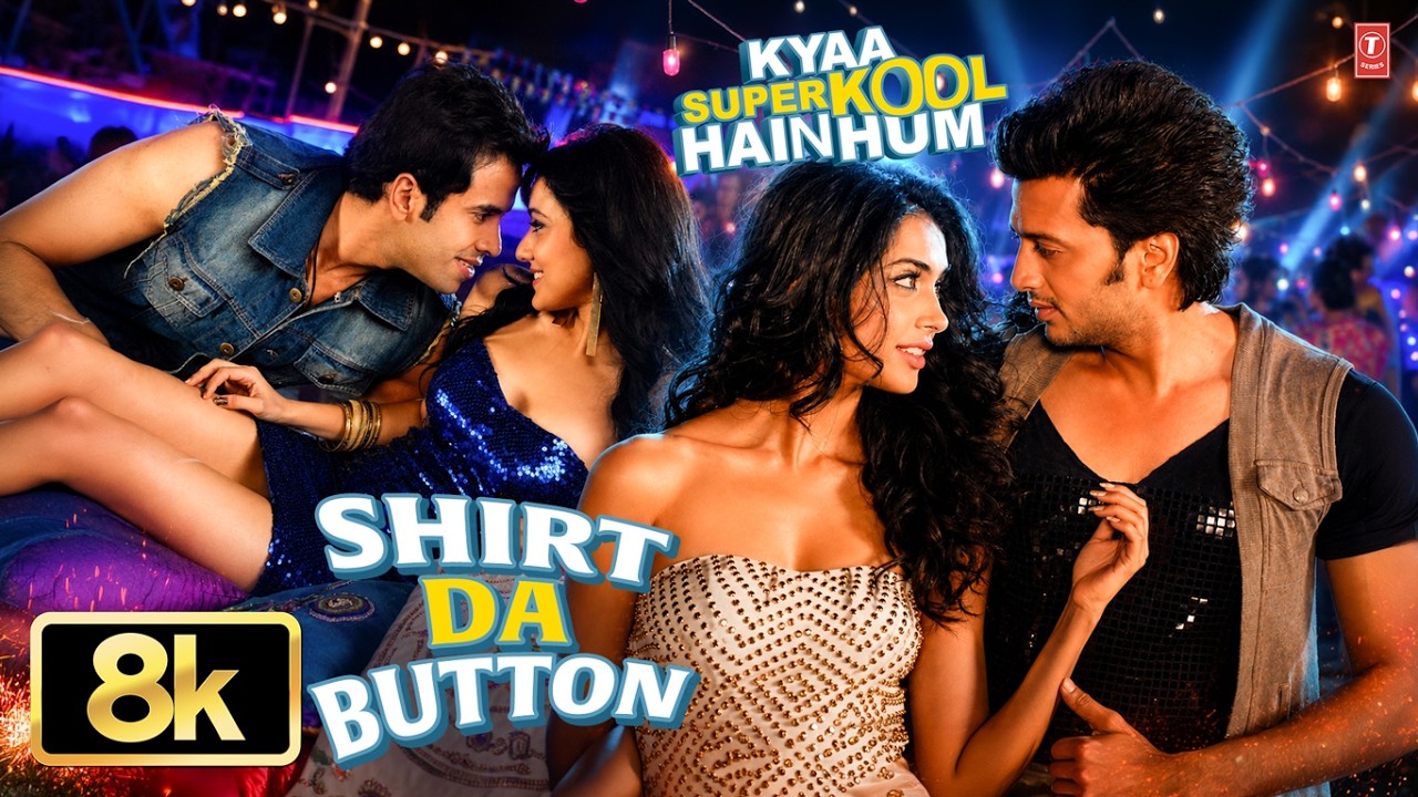 Shirt Da Button 8K Video Song | Kya Super Kool Hain Hum| Neha Sharma,Tusshar Kapoor,Riteish Deshmukh