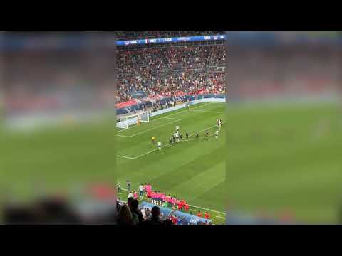 In stadium view of Pulisic's penalty