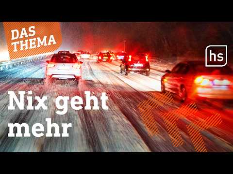 Schnee-Chaos auf Hessens Autobahnen | hessenschau DAS THEMA