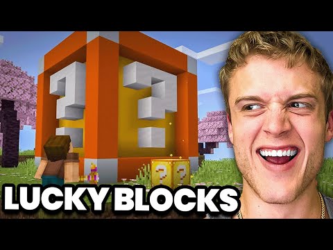 Trying To Beat Minecraft Using Lucky Blocks…