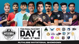 [HINDI] RUTHLESS INVITATIONAL SHOWDOWN| THE FINAL FACE-OFF | DAY 1| Ft. #SOUL #GODL #TSM #XO #BGMI video