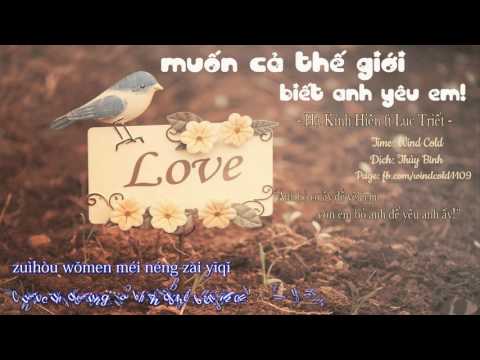 [Vietsub + Pinyin] [Tik tok] Muốn cả thế giới biết anh yêu em 讓全世界知道我愛你 - Lục triết & Hạ kính hiên