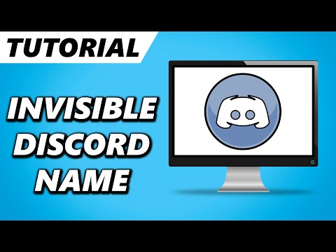 How to Get Invisible Username on Discord! (Blank...