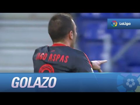 Golazo de Iago Aspas (0-1) RCD Espanyol - Celta de Vigo