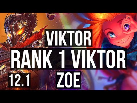 VIKTOR vs ZOE (MID) | Rank 1 Viktor, 8/2/8 | NA Challenger | 12.1