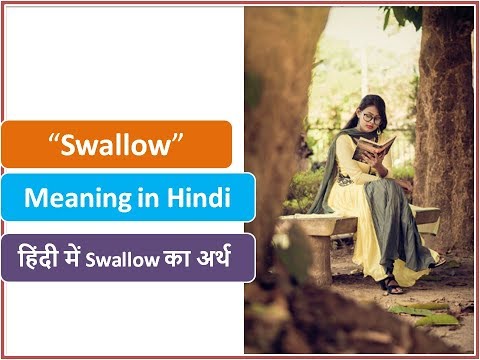 Swallow Meaning in Hindi | Swallowed Meaning in Hindi Video