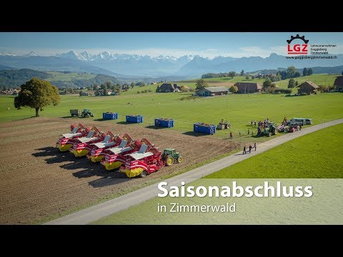 Saisonabschluss - 5X Grimme Kartoffelroder vom Lohnunternehmen Guggisberg Zimmerwald (LGZ)
