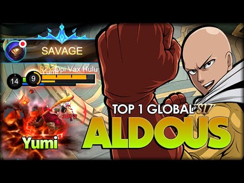 1 Punch for SAVAGE!! 9 Minutes 21 Kill! Yumi Top 1 Global Aldous - Mobile Legends: Bang Bang