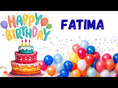 Fatima Birthday Wishes 🎉 | Personalized Happy Birthday Music Video