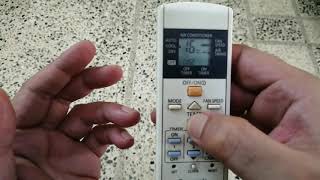How to Use Panasonic AC Remote