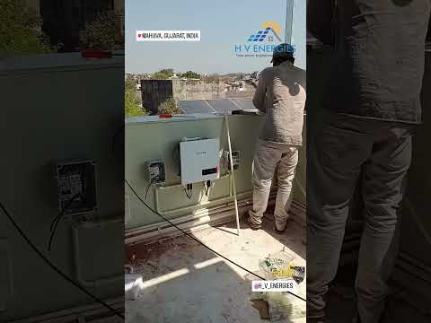 Adani Solar panel 5.70kw on grid system Under #pmsuryagharyojana #solar #adani