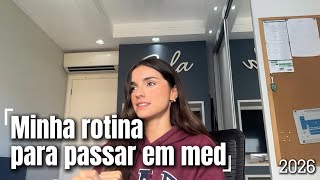 Minha rotina de estudos para passar em medicina usp pinheiros em apenas um ano