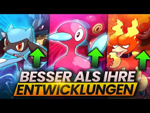 Diese Pokemon sind STÄRKER, als ihre ENTWICKLUNGEN!