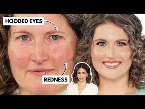 She's ALWAYS STRUGGLED applying Makeup on her Hooded Eyes | INCREDIBLE BEFORE & AFTER