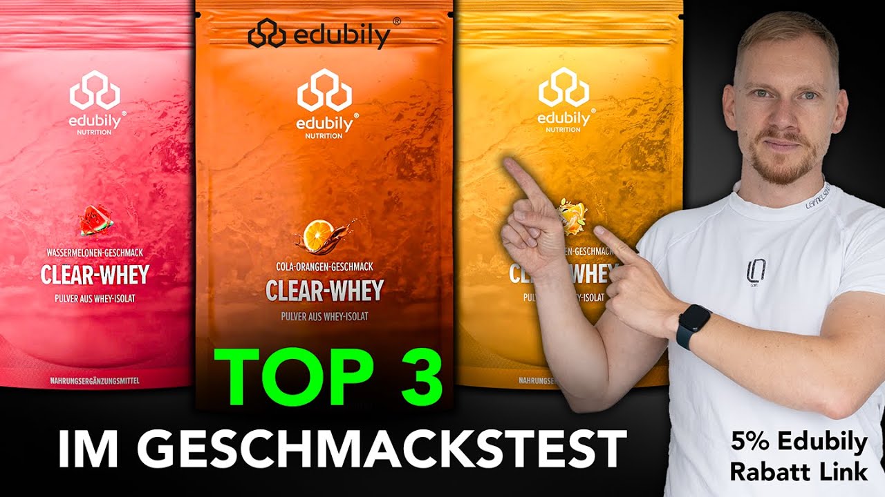Edubily Clear Whey im Test: Die TOP 3 im Geschmacksvergleich - Benedikt Keck Longevity Video (5:02)