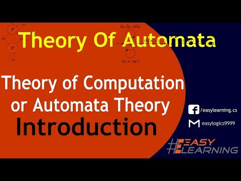 Introduction to Theory of Automata Pt 1 | Objectives, real world examples | Easy Learning Classroom Video