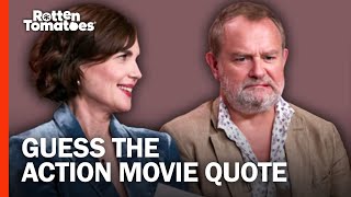 Elizabeth McGovern & Hugh Bonneville Play ‘Guess the Action Movie Quote’