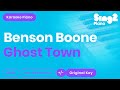 Benson Boone - Ghost Town (Piano Karaoke)