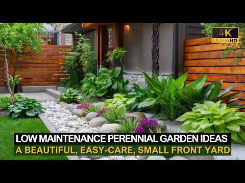 🌿 Low Maintenance Perennial Garden Ideas for a Beautiful, Easy-Care, Small Front Yard