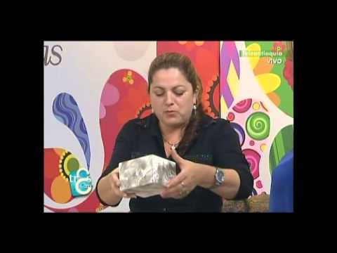 Cómo hacer una caja de chocolates con la técnica hojilla con la experta en manualidades Guillermina