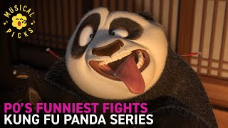 Po's Funniest Fights | Kung Fu Panda Franchise