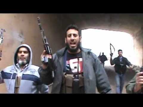 لحظة دخول عناصر لواء مغاوير حوران الى جسر إم المياذن بعد السيطرة عليه ضمن معركة الطريق إلى دمشق