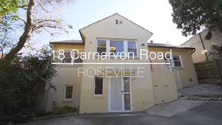 18 CARNARVON Road, ROSEVILLE, NSW 2069