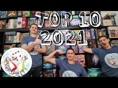 Top 10 Brettspiele 2021, unsere persönlichen Spiele Jahrescharts von 2021
