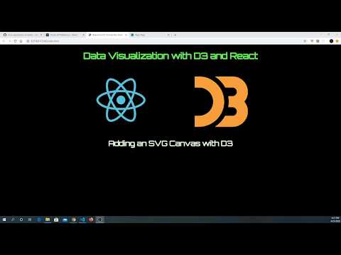 Data Visualization With D3 and React - 2: Adding an SVG Canvas with D3
