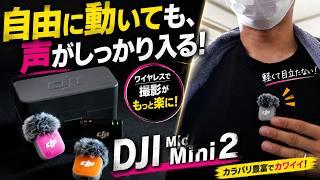【これ便利】自由に動いても声がキレイ！DJI Mic Mini 2が想像以上だった！