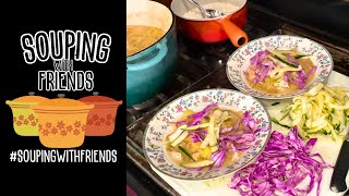Alaska Woodstove cooking / Super Easy Coconut Curry Soup #soupingwithfriends
