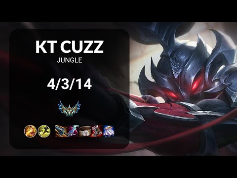 KT Cuzz Xin Zhao vs Jax JUNGLE - KR CHALLENGER Patch 15.6
