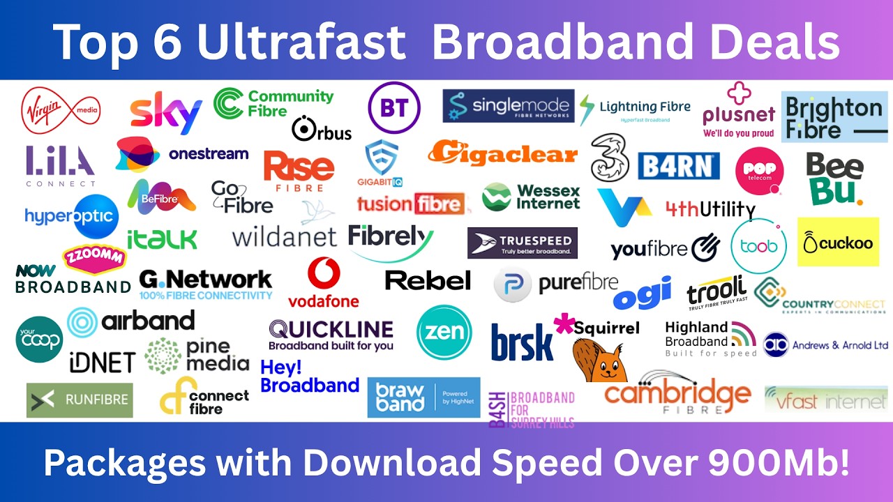 We Found 1Gb Broadband for £15?! (Top 6 Ultrafast Deals)
