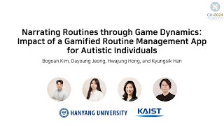 [CHI 2024] Narrating Routines through Game Dynamics: Impact of a Gamified Routine Management App...