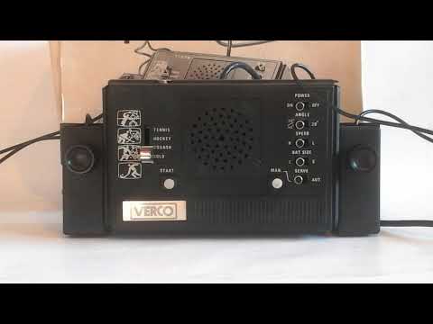 Vintage 1977 Verco TV Game Console/Pong machine! (Boxed, Complete) (Rare).