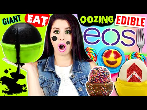 DIY Black Liquid-Filled Edible EOS | Jelly Cake EOS | Raindrop Cake Emoji EOS! Video