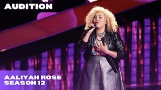 Aaliyah Rose: Rise Up (The Voice Season 12 Blind Audition)