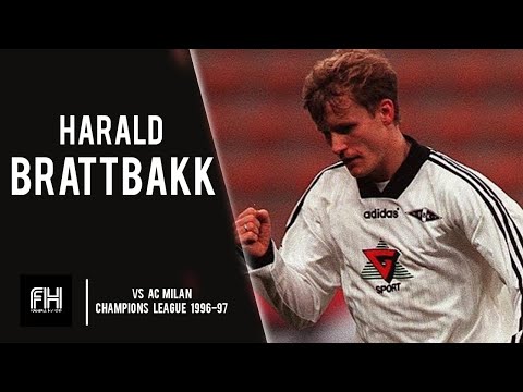 Harald Brattbakk ● Goal and Skills ● AC Milan 1-2 Rosenborg ● Champions League 1996-97