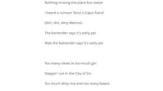 Joe Jackson   Dirty Martini Şarkı Sözü