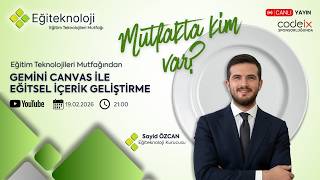 Gemini Canvas ile Eğitsel İçerik Geliştirme - Sayid Özcan | Eğiteknoloji Mutfak 