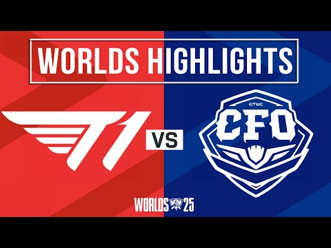 T1 vs CFO Highlights | Worlds 2025 Swiss Stage | T1 vs CTBC Flying Oyster