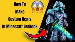 How To Make Custom Items In Minecraft Bedrock (SUPER EASY)