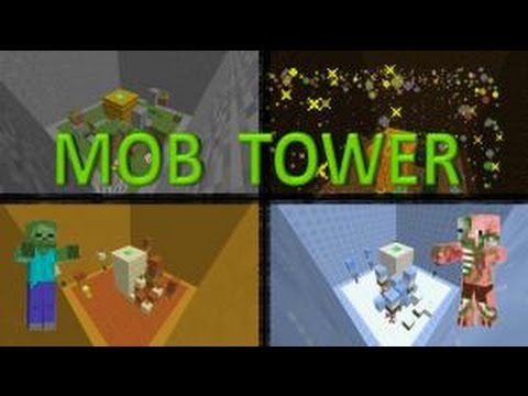 I protect my tower from Monsters!- Map adventure #03 - Mob Tower- Minecraft